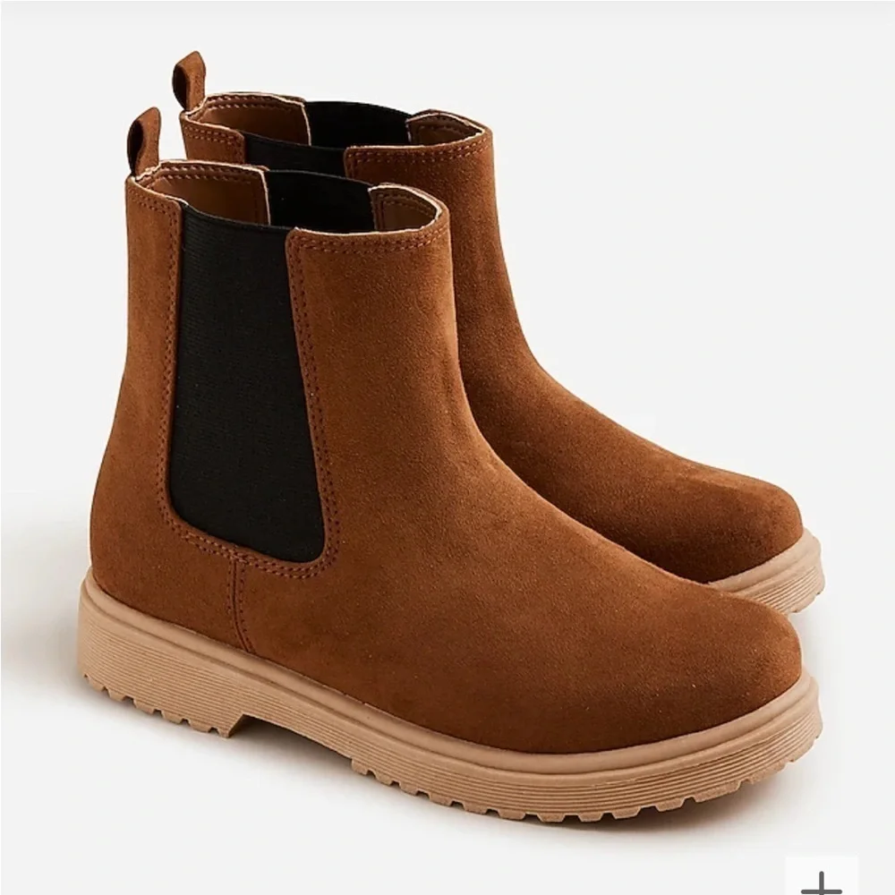 J. Crew Crewcuts Girls' lug-sole boots brown BJ532 5 K5 37